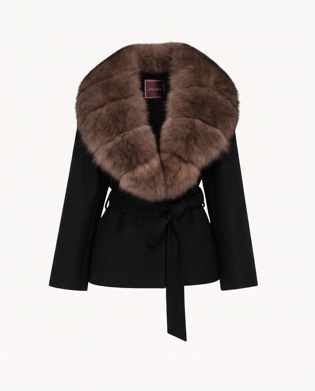 Zimara Fox Fur Coat